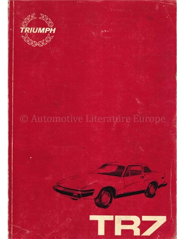 1980 TRIUMPH TR7 WORKSHOP MANUAL ENGLISH