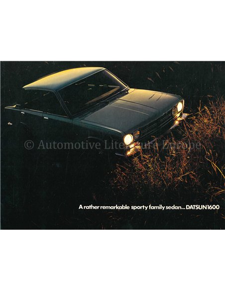 1969 DATSUN 1600 BROCHURE NEDERLANDS
