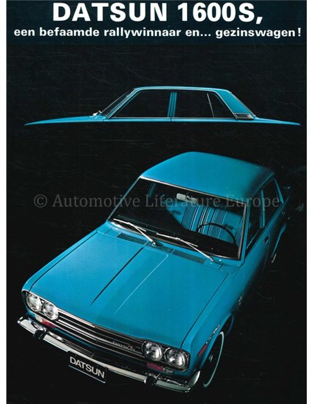 1970 DATSUN 1600S PROSPEKT NIEDERLÄNDISCH