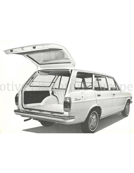 1971 DATSUN 1200 STATION WAGON DATENBLATT FRANZÖSISCH