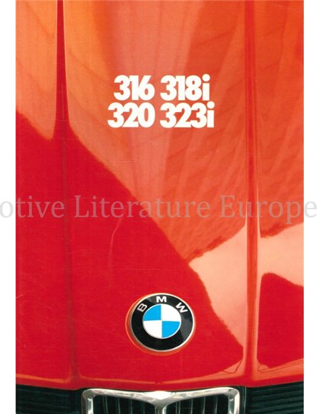 1981 BMW 3 SERIE BROCHURE DUITS