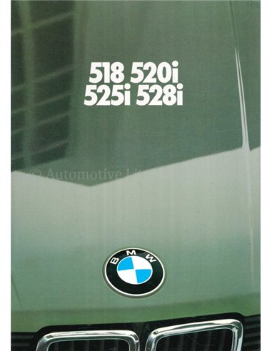 1982 BMW 5 SERIE BROCHURE ENGELS