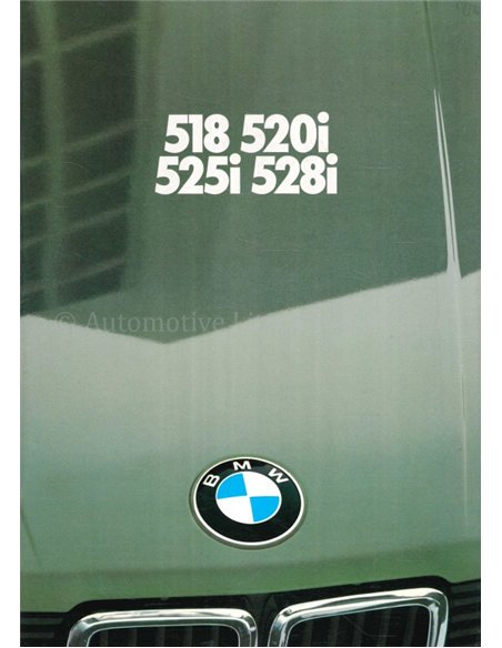 1982 BMW 5ER PROSPEKT ENGLISCH