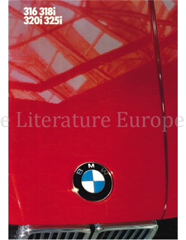 1986 BMW 3 SERIES BROCHURE ENGLISH