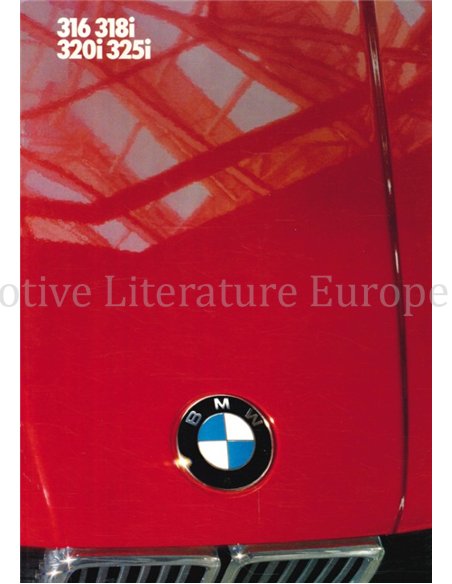 1986 BMW 3 SERIE BROCHURE ENGELS