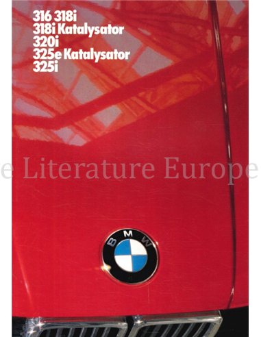1985 BMW 3 SERIES BROCHURE GERMAN