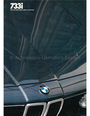 1983 BMW 7 SERIE BROCHURE ENGELS (USA)