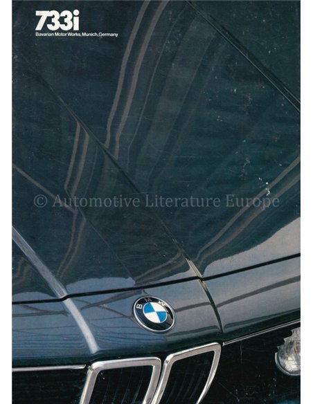 1983 BMW 7 SERIES BROCHURE ENGLISH (US)