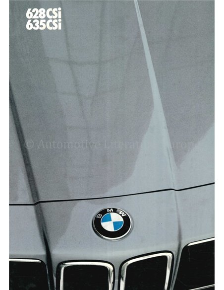 1982 BMW 6 SERIES BROCHURE DUTCH