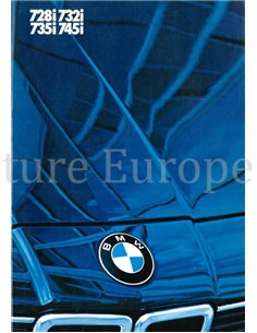 1984 BMW 7 SERIES BROCHURE NIEDERLÄNDISCH