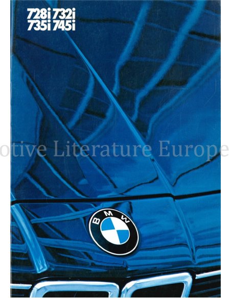 1984 BMW 7 SERIES BROCHURE NIEDERLÄNDISCH