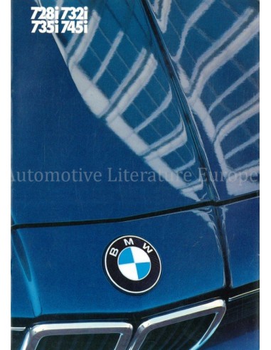 1985 BMW 7 SERIE BROCHURE NEDERLANDS