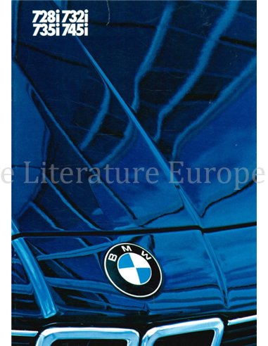 1984 BMW 7ER PROSPEKT DEUTSCH