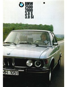 1973 BMW 2500 | 2800 | 3.0S | 3.0SI PROSPEKT NIEDERLÄNDISCH