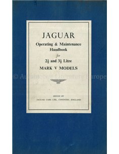 1949-1950 JAGUAR MK V 2.5 | 3.5 INSTRUCTIEBOEKJE ENGELS