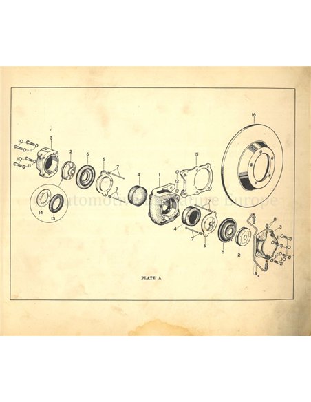 1957 JAGUAR 2.4 | 3.4 | XK 150 DISC BRAKES SPARE PARTS CATLOGUE ENGLISH
