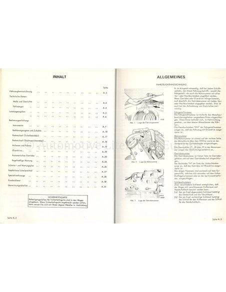 1963-1968 JAGUAR 3.4 S | 3.8 S WERKSTATTHANDBUCH DEUTSCH