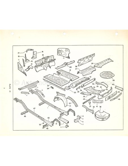 1961 JAGUAR MK2 MODELLE 2.4 | 3.4 | 3.8 ERSATZTEILKATALOG ENGLISCH