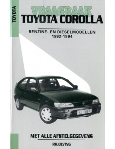 1992 - 1994 TOYOTA COROLLA BENZINE & DIESEL VRAAGBAAK NEDERLANDS
