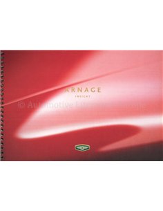 1999 BENTLEY ARNAGE INSIGHT, INTERNE BROCHURE ENGELS