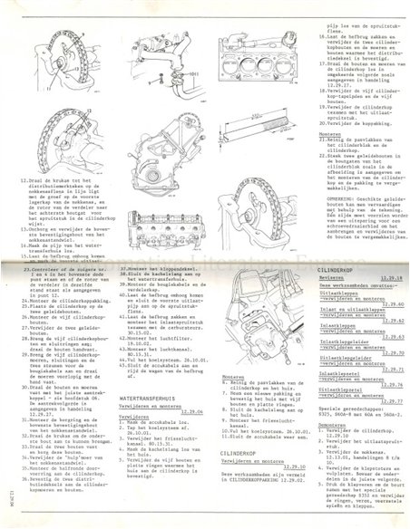 1976 TRIUMPH TR7 WERKSTATTHANDBUCH NIEDERLÄNDISCH