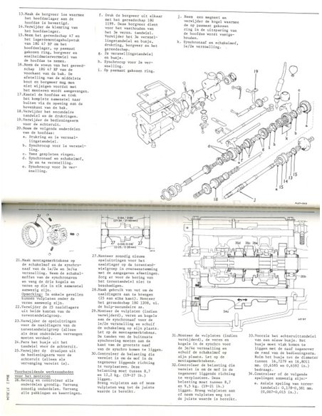 1976 TRIUMPH TR7 WERKSTATTHANDBUCH NIEDERLÄNDISCH