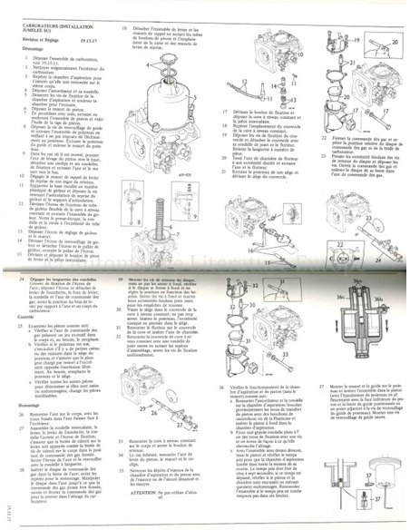 1976 TRIUMPH TR7 WORKSHOP MANUAL FRENCH