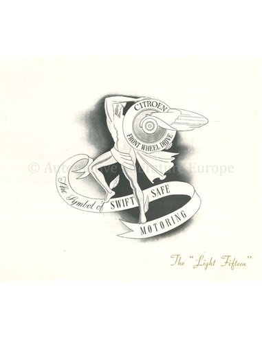 1950 CITROEN TRACTION AVANT PROSPEKT ENGLISCH