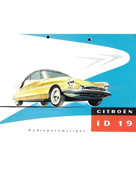 1956 CITROEN ID 19 PROSPEKT FRANZÖSISCH