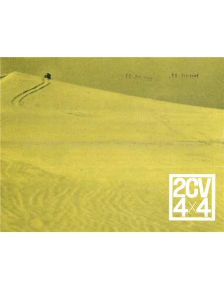 1962 CITROEN 2C 4x4 SAHARA BROCHURE FRANS