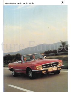 1980 MERCEDES BENZ SL BROCHURE GERMAN