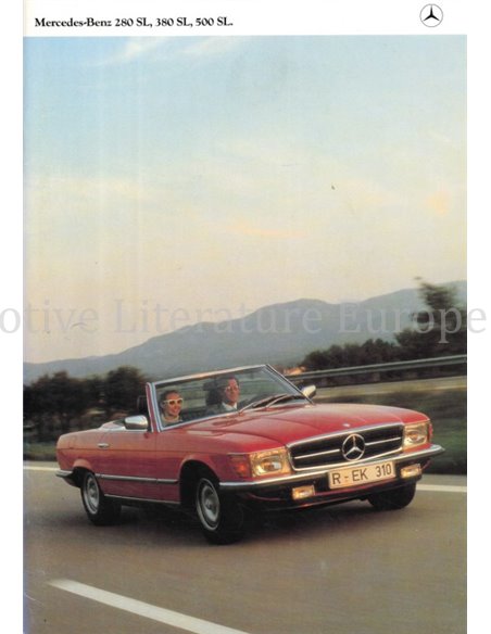 1980 MERCEDES BENZ SL BROCHURE GERMAN