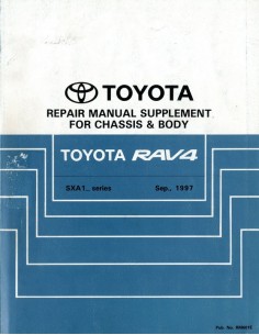 1997 TOYOTA RAV4 CHASSIS & CAROSSERIE WERKPLAATSHANDBOEK ENGELS