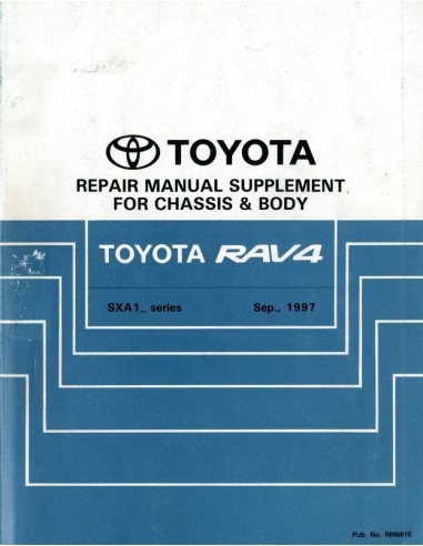 1997 TOYOTA RAV4 CHASSIS & CAROSSERIE WERKPLAATSHANDBOEK ENGELS