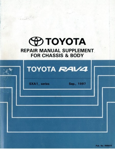 1997 TOYOTA RAV4 CHASSIS & CAROSSERIE WERKPLAATSHANDBOEK ENGELS