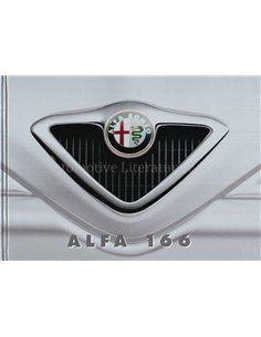 1998 ALFA ROMEO 166 HARDCOVER PROSPEKT NIEDERLANDISCH