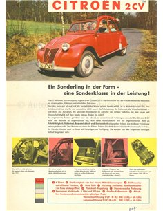 1957 CITROEN 2CV LEAFLET DUITS