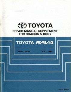 1995 TOYOTA RAV4 CHASSIS & CAROSSERIE WERKPLAATSHANDBOEK ENGELS