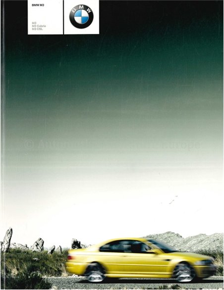 2003 BMW M3 RANGE BROCHURE GERMAN
