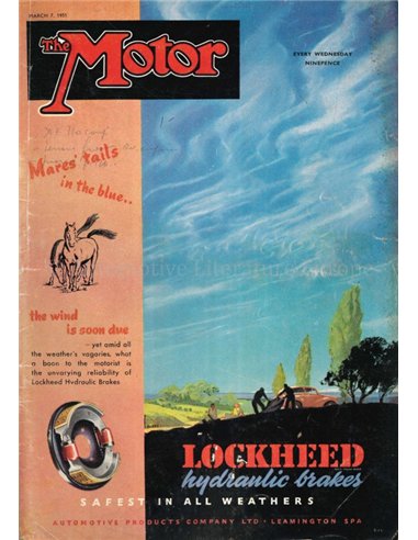 1951 THE MOTOR MAGAZIN 2560 ENGLISCH