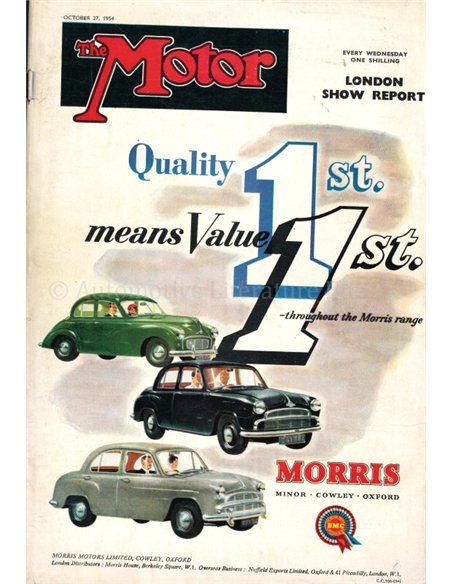 1954 THE MOTOR MAGAZINE 2750 ENGLISCH