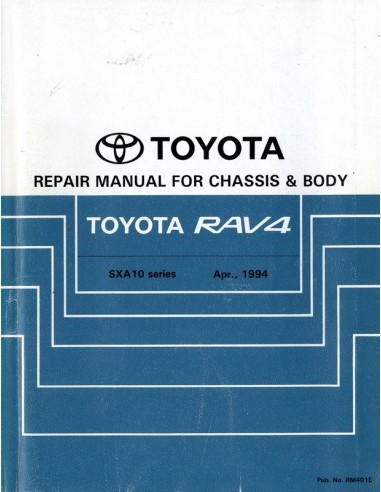 1994 TOYOTA RAV4 CHASSIS & CAROSSERIE WERKPLAATSHANDBOEK ENGELS
