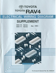 1995 TOYOTA RAV4 ELECTRISCHE SCHEMA'S WERKPLAATSHANDBOEK ENGELS