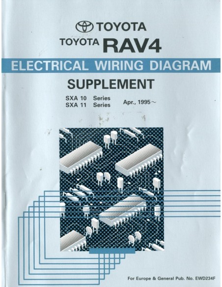 1995 TOYOTA RAV4 ELECTRISCHE SCHEMA'S WERKPLAATSHANDBOEK ENGELS