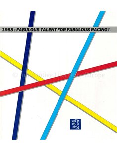 1988: FABULOUS TALENT FOR FABULOUS RACING !