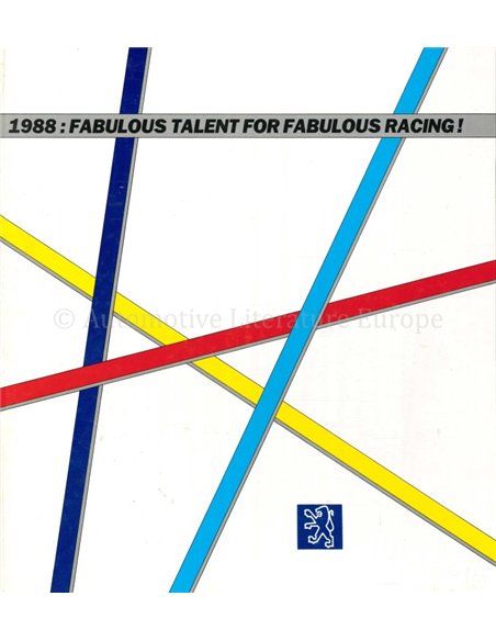 1988: FABULOUS TALENT FOR FABULOUS RACING !
