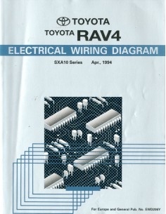 1994 TOYOTA RAV4 ELECTRISCHE SCHEMA'S WERKPLAATSHANDBOEK ENGELS