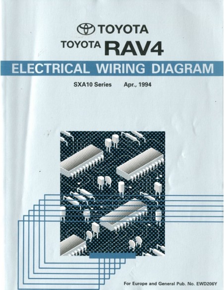1994 TOYOTA RAV4 ELECTRISCHE SCHEMA'S WERKPLAATSHANDBOEK ENGELS