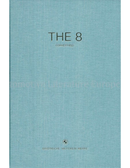 2018 BMW 8 SERIE CABRIOLET HARDCOVER BROCHURE NEDERLANDS