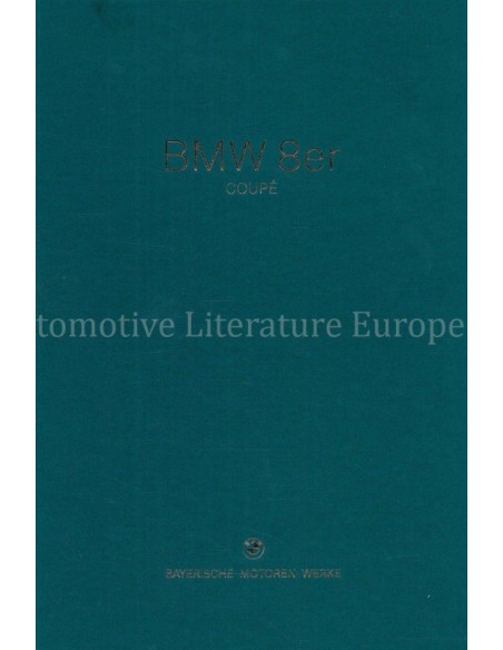 2018 BMW 8 SERIES COUPE HARDCOVER PROSPEKT DEUTSCH